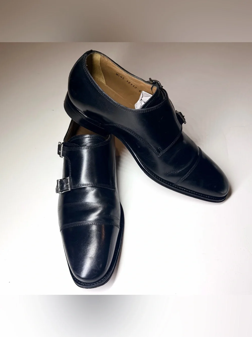 Florsheim Imperial Men’s Classic Leather Double Monk Strap Dress Shoes Size- 8